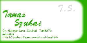 tamas szuhai business card